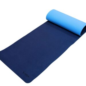 yellowMAT TPE Trainingsmatte blau - navy + Tasche